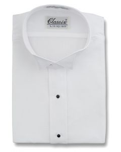 Male Pique Wing Collar Shirt